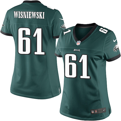 Women's Elite Stefen Wisniewski Nike Jersey Midnight Green Home - #61 NFL Philadelphia Eagles